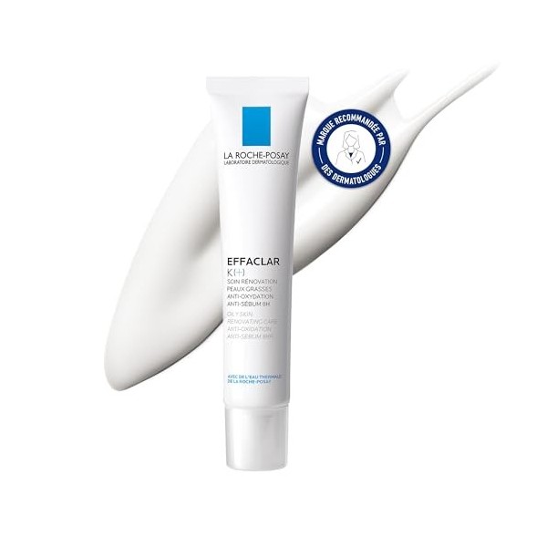 La Roche-Posay - Effaclar K + - Soin Anti-Oxydation & Anti Imperfection Visage - Soin Pour le Visage Enrichi en LHA, Vitamin ...