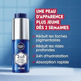 NIVEA MEN Sérum Power 2-en-1 LUMINOUS630® anti-âge & anti-taches 1 x 30 ml , Sérum hydratant enrichi en acide hyaluronique, ...