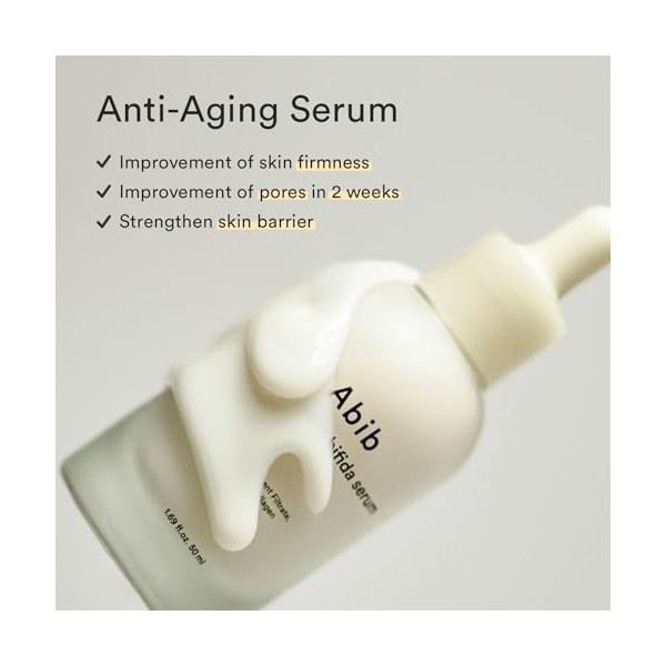 Abib Jericho Rose Bifida Serum Raffermissant Gouttes Sérum Hydratation Profonde Pour Peaux Sèches, Force De La Barrière Et Re