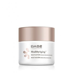 Laboratorios Babé - Multi Acción Crema para piel madura | HealthyAging+ | Facial Hidratante 50 ml | Antiarrugas | Nutritiva |