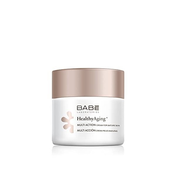 Laboratorios Babé - Multi Acción Crema para piel madura | HealthyAging+ | Facial Hidratante 50 ml | Antiarrugas | Nutritiva |