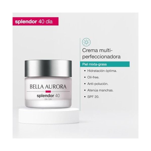 Bella Aurora, Bella, Crème de jour multi-perfectrice, Crème de nuit restructurante, Hydratant 40+ ans 50ml 
