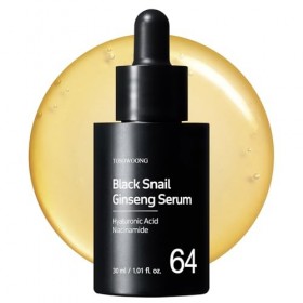 TOSOWOONG Sérum hydratant pour le visage Black Snail Ginseng 30ml 1,01 fl. Oz.