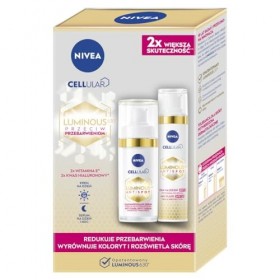 NIVEA 2 pack LUMINOUS - crème de jour 40ml et sérum anti-décoloration 30ml