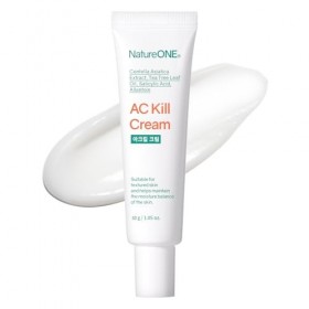 NATUREONE AC Kill Cream, Crème hydratante visage BHA & Niacinamide, Huile darbre à thé, Soin coréen peau, 30g, 1,05 oz.