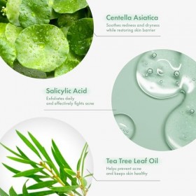 NATUREONE AC Kill Cream, Crème hydratante visage BHA & Niacinamide, Huile darbre à thé, Soin coréen peau, 30g, 1,05 oz.