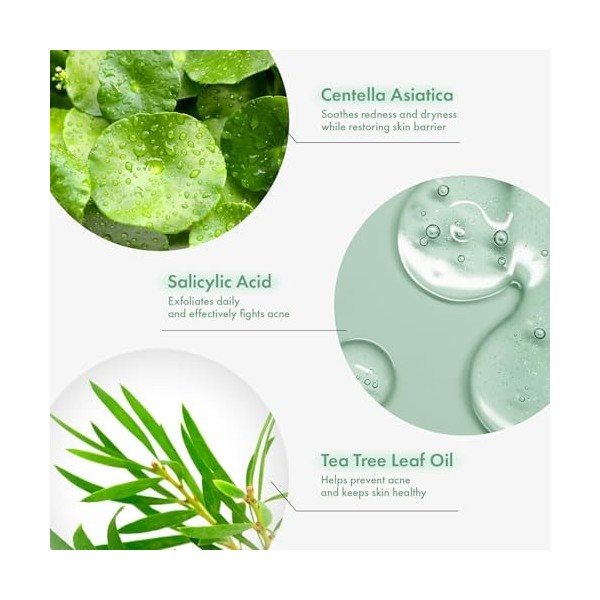 NATUREONE AC Kill Cream, Crème hydratante visage BHA & Niacinamide, Huile darbre à thé, Soin coréen peau, 30g, 1,05 oz.