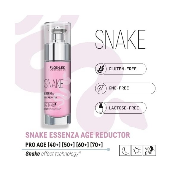 FLOSLEK Sérum anti-rides jour et nuit pour le visage avec venin de serpent et peptides | 30 g |Pour tous les types de peau