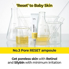 numbuzin No.3 Pore Reset Ampoule Shot 0,25 fl oz / 25 ml | Soin des pores, Apaisant, Atténue les irritations, Haute efficacit