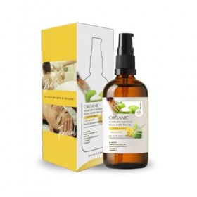 Huile visage vitamine C 50 ml - Bio Face Oil avec vitamine E - Huile brillante pour peaux sèches et sensibles - Pénètre rapid