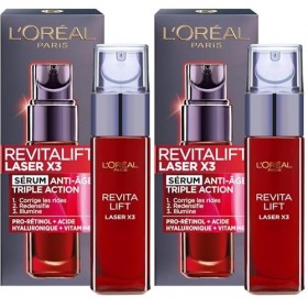 LOréal Paris - Revitalift Laser X3 - Sérum Visage Anti-Âge Peau Neuve Triple Action Multi-Correction - À lAcide Hyaluroniqu