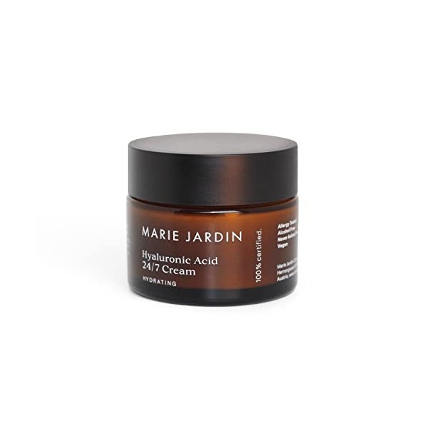 MARIE.JARDIN - Crème à lacide hyaluronique 50 ml, crème hydratante à laloe vera et au coing, 24/7, crème de jour et de nuit C...