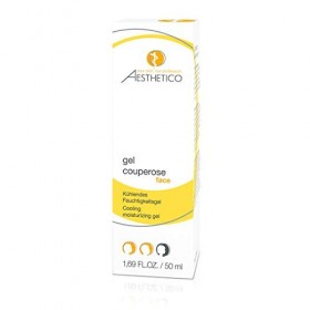 AESTHETICO Gel couperose 50 ml - Gel de soin rafraîchissant pour réduire les rougeurs de la couperose et de la rosacée - Renf
