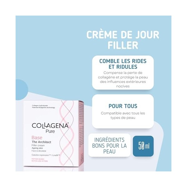 Collagena Pure The Architect Filler Crème de jour - Effet liftant et repulpant les rides