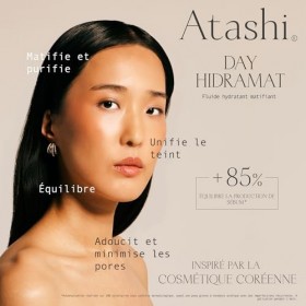 Atashi Fresh & Pure - Hydramat de Jour | Crème Hydratante Matifiante | Réduit les Imperfections et lAcné | Régule la Product