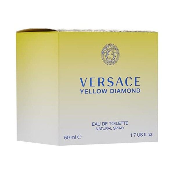 Versace Eau De Toilette Spray for Women, Yellow Diamond, 1.7 Ounce by Versace