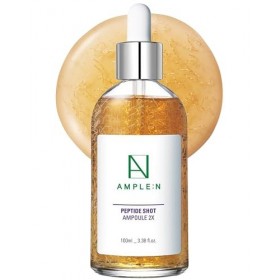Ample : N Peptide Shot 2X Ampoule – Sérum concentré intensif anti-âge avec fils peptidiques – Effacant les rides et améliore 