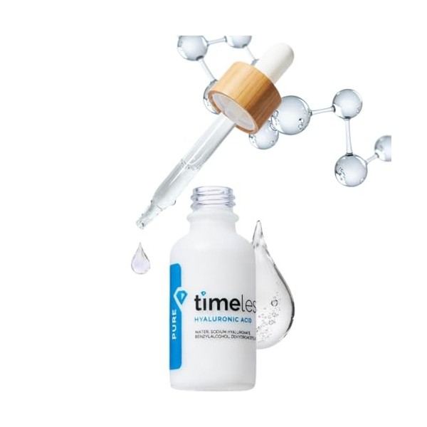 Timeless Hyaluronic Acid 100 Percent Pure Serum For Unisex 2 oz Serum