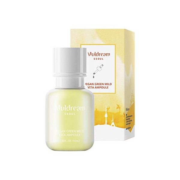 GREEN MILD VITA AMPOULE Ampoule-Serum mit Multi-Ceramiden, Adenosine & Panthenol müde, dünner werdende Haut