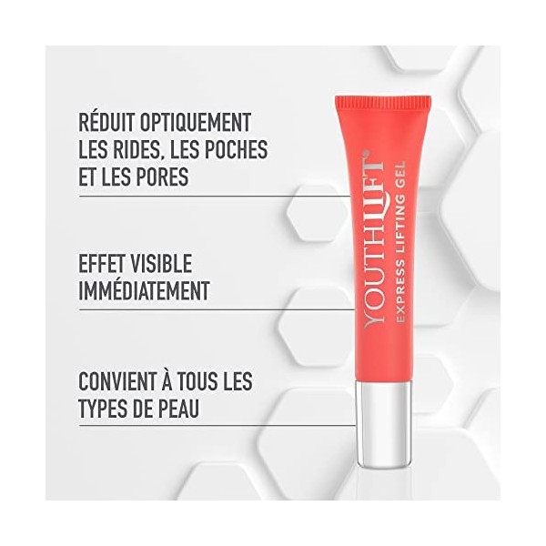 YOUTHLIFT Express Lifting Tube de gel anti-âge pour le visage Effet immédiat contre les rides Cosmétique végétalien sans sili