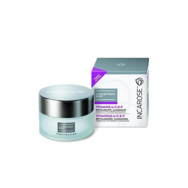 INCAROSE Pure Solutions Vitamins A+C+E+F Crème visage revitalisante et éclaircissante