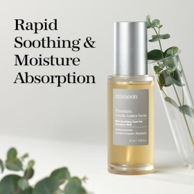 mixsoon Sérum Premium à la Centella Asiatica, Apaisant et Hydratant, Formulé avec le complexe Centella 5 pour calmer les irri