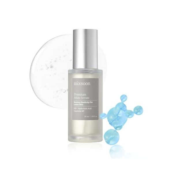 mixsoon Sérum Premium Bifida 50 ml, Fortifiant & Raffermissant, Enrichi en Lysat de Ferment de Bifida pour améliorer l’élasti