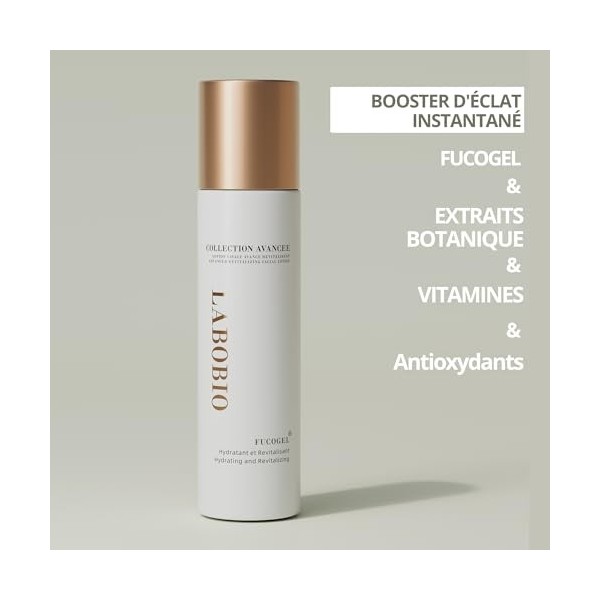 LABOBIO Advanced Lotion Visage Revitalisante | Lotion Tonique Prébiotiques Hydratante à Absorption Rapide | Hydrate, Rafraîch