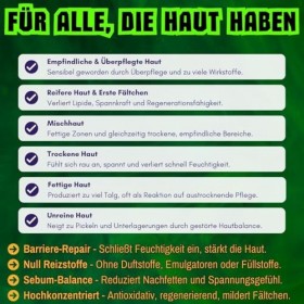 SKIN DEATH Huile pour le visage - 30 ml - Avec huile de graines de framboise, huile de rose musquée, huile de pépins de figue