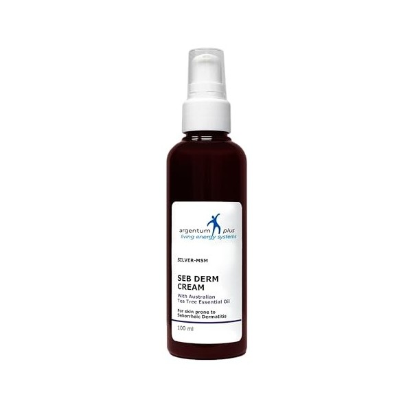 argentum plus - Argent-MSM Seb Derm Crème à lArbre à Thé Australien 100ml | Pour les peaux sujettes à la dermatite séborrhéi