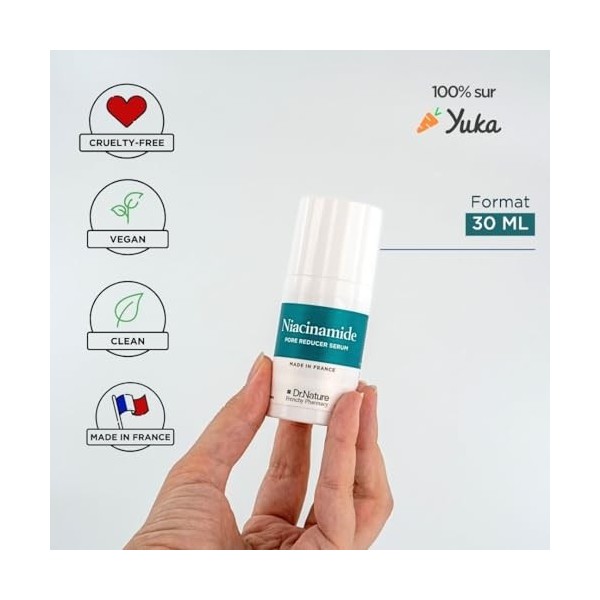 Niacinamide 10% + Zinc 1% - Niacinamide Serum Anti Imperfection - Formule Ultra Concentrée - Resserre Pores Dilatés Visage et