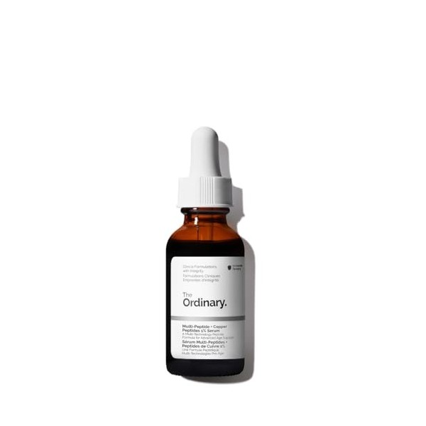 The Ordinary Sérum Multi-Peptides + Peptides de Cuivre 1%, Sérum anti-vieillissement, pour éliminer les ridules et améliorer