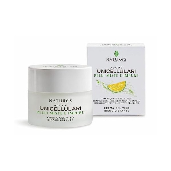Crème gel visage rééquilibrante - Eau unicellulaire