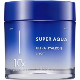 MISSHA - Crème Super Aqua Ultra Hyalron | Hydratation Profonde à lAcide Hyaluronique | Peau Radieuse et Saine | Pour Peau Gr