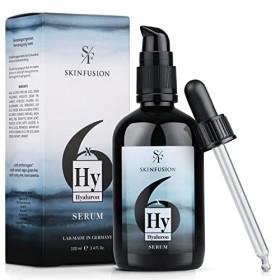 SKINFUSION Sérum Hyaluronique bio 6X à forte dose 100 ml – Formule dacides végétaliens sextuple aux principes actifs : glu