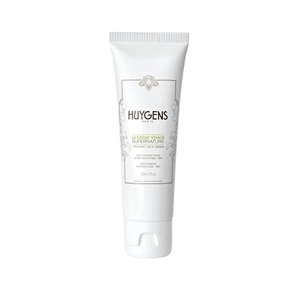 La Crème Visage Supernature HUYGENS - Anti-Imperfections - Effet Matifiant - À lAcide Salicylique BHA - Formule Naturelle et