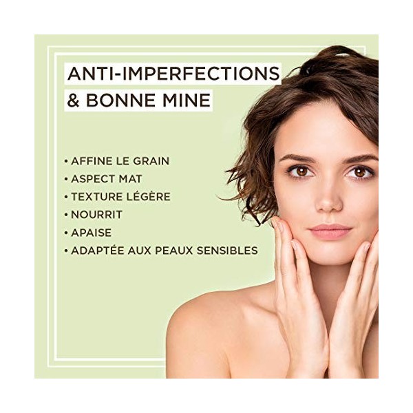 La Crème Visage Supernature HUYGENS - Anti-Imperfections - Effet Matifiant - À lAcide Salicylique BHA - Formule Naturelle et