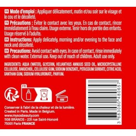 Sérum Bakuchiol Anti-Âge Visage - My SOS Beauty - Alternative douce au Rétinol - Acide Hyaluronique - Lisse, Repulpe & Illumi