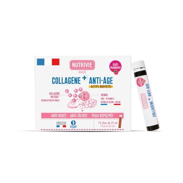 Collagène Marin Naticol + SkinAx - 2 Actifs Brevetés - Anti-Rides, Anti-Taches & Peau Repulpée - Complément Beauté Anti-Âge -