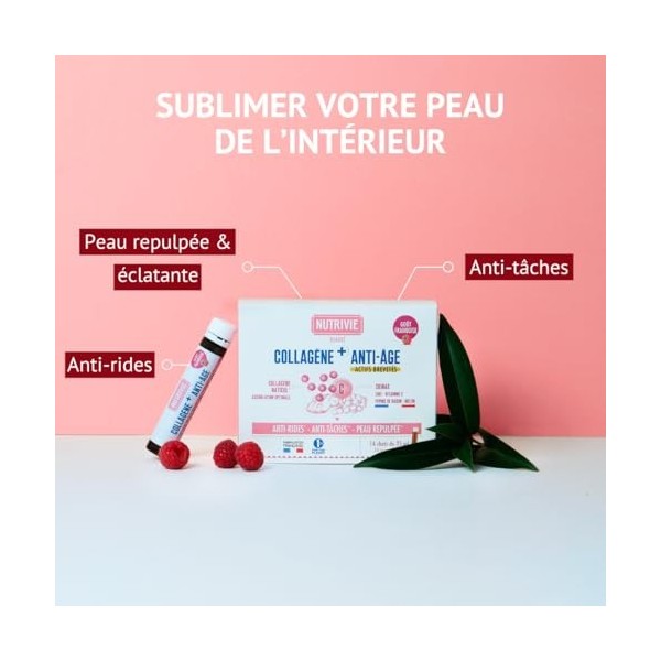 Collagène Marin Naticol + SkinAx - 2 Actifs Brevetés - Anti-Rides, Anti-Taches & Peau Repulpée - Complément Beauté Anti-Âge -