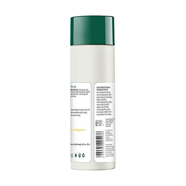 Biotique Dandelion Visage vitalisant 210 ml Biotique