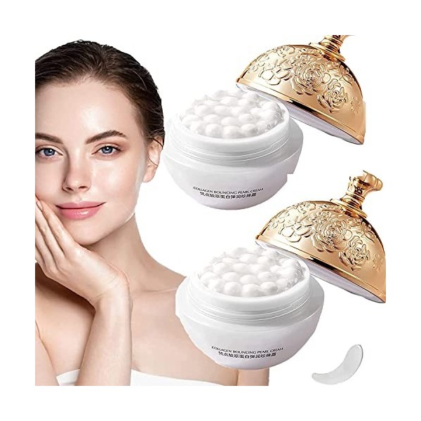Veze Collagène Marbré Crème Crème Perle Élastique au Collagène Heykomi Crème Hydratante Raffermissante au Collagène Crème Jou...