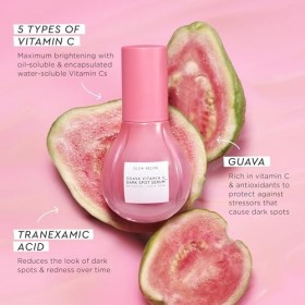 Glow Recipe Guava Travel Size Sérum à la vitamine C – Hydratant, éclaircissant et végétalien – Sérum coréen pour le visage po...