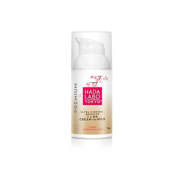 Hada Labo Tokyo Premium Crème de Jour Booster Ultra Fermeté Acide Hyaluronique, creme hydratante visage, acide hyaluronique, ...