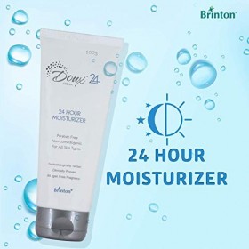 Brinton Doux Crème hydratante 24 heures | Légère, non grasse et non irritante | Hydrate et apaise la peau rapidement | Testé 