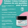 puhdas+ Crème au collagène pour le visage - 50 ml - Haute dose - Avec collagène hydrolysé et vitamine C - Avec argousier, bio