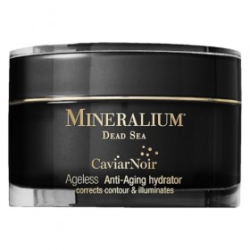 Mineralium - Hydratant Anti-Âge Ageless à lExtrait de Caviar - Corrige le Contour et Illumine - Vitamines C et E, Collagène,