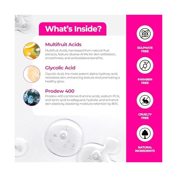 Truly Fair 10% AHA Concentrated Brightening and Rejuvenating Facial Lotion| Ultra-Light Moisturizing Lotion | Anti-aging Face