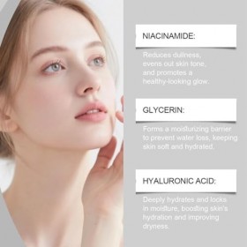 Essence Hydratante Quotidienne – Réduit Les Taches Brunes, Lisse Le Grain De La Peau, Légère Et Éclatante. 3pcs Crème Jour e...