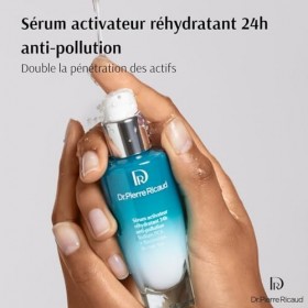 Dr Pierre Ricaud Sérum Activateur Réhydratant 24h Anti-Pollution - Serum pour le Visage à la Molécule de Sodium PCA - Soin du